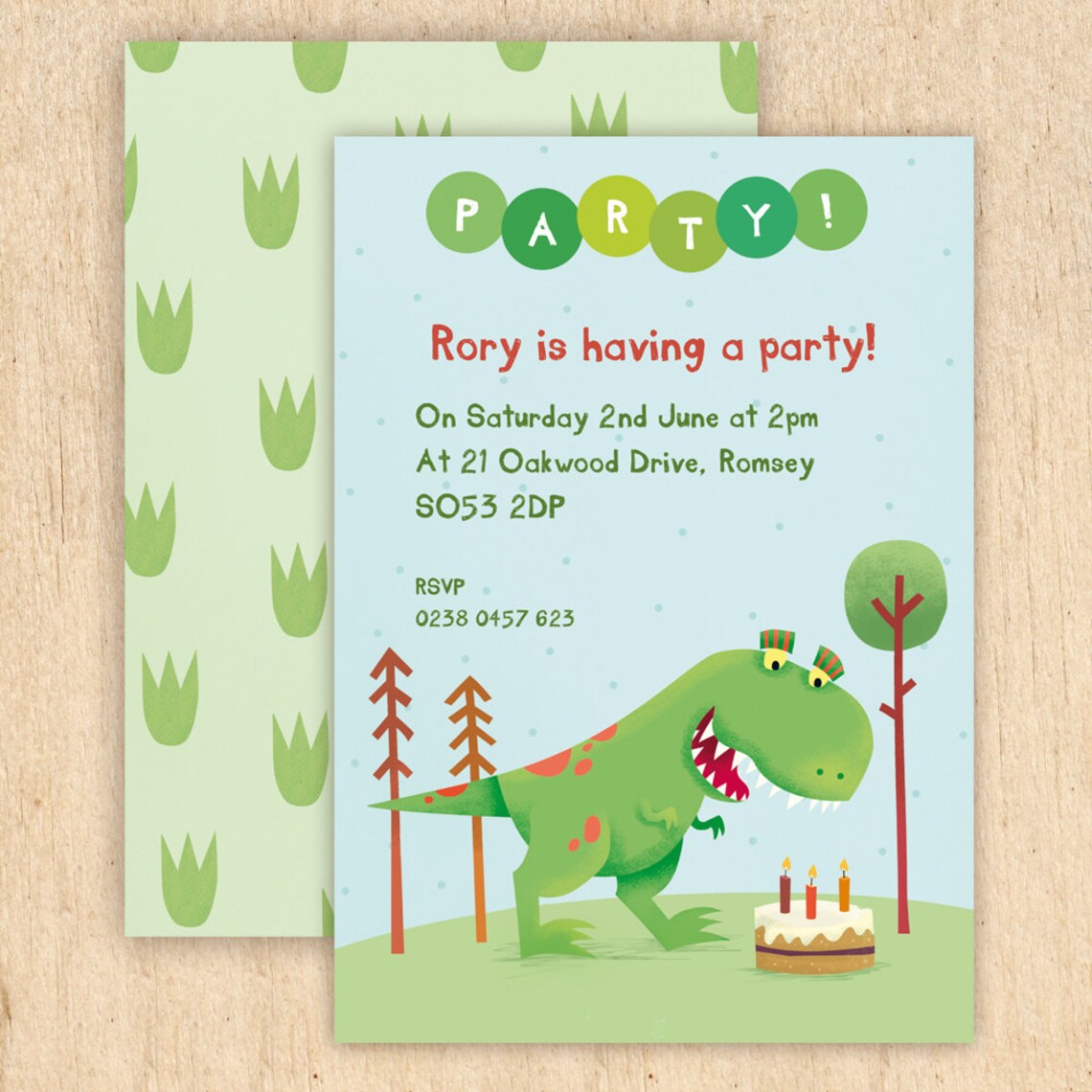 Personalised Dinosaur Party Invitations Etsy