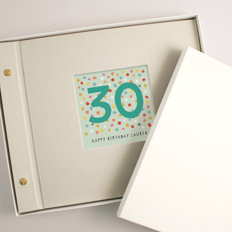 Personalisiertes Fotoalbum zum 30. Geburtstag Etsy.de