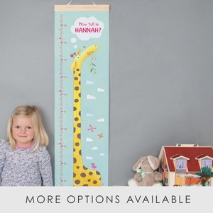 Personalised Giraffe Height Chart - Etsy