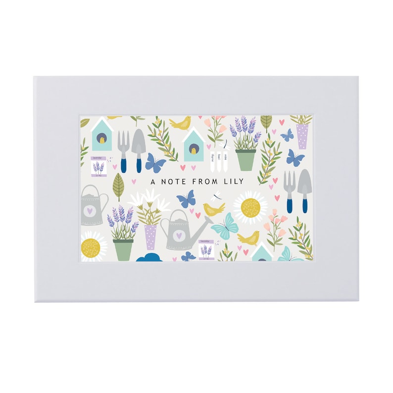 Personalised Gardening Pattern Writing Set