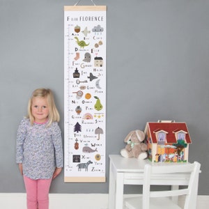 Personalisierte Alphabet Messlatte