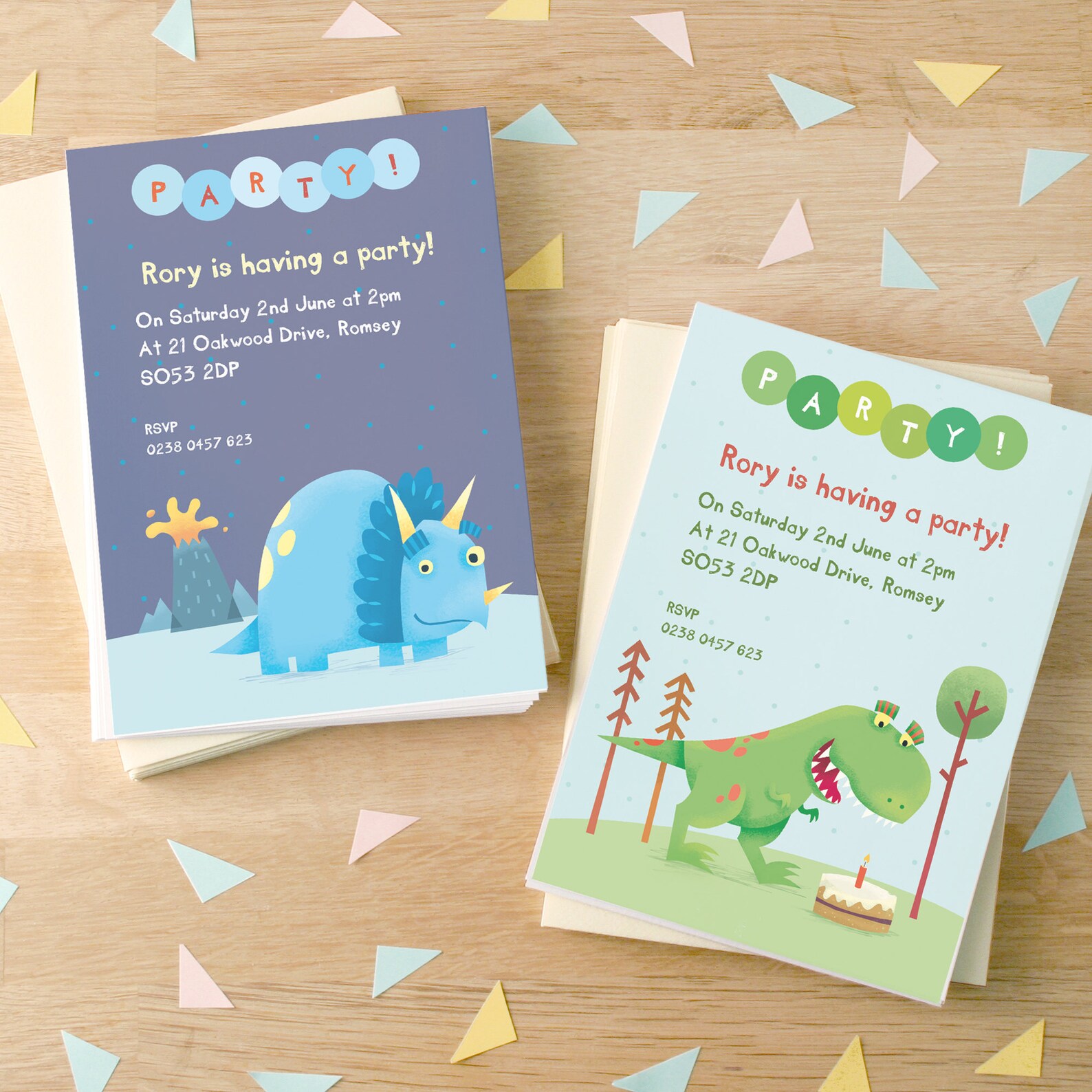 Personalised Dinosaur Party Invitations Etsy