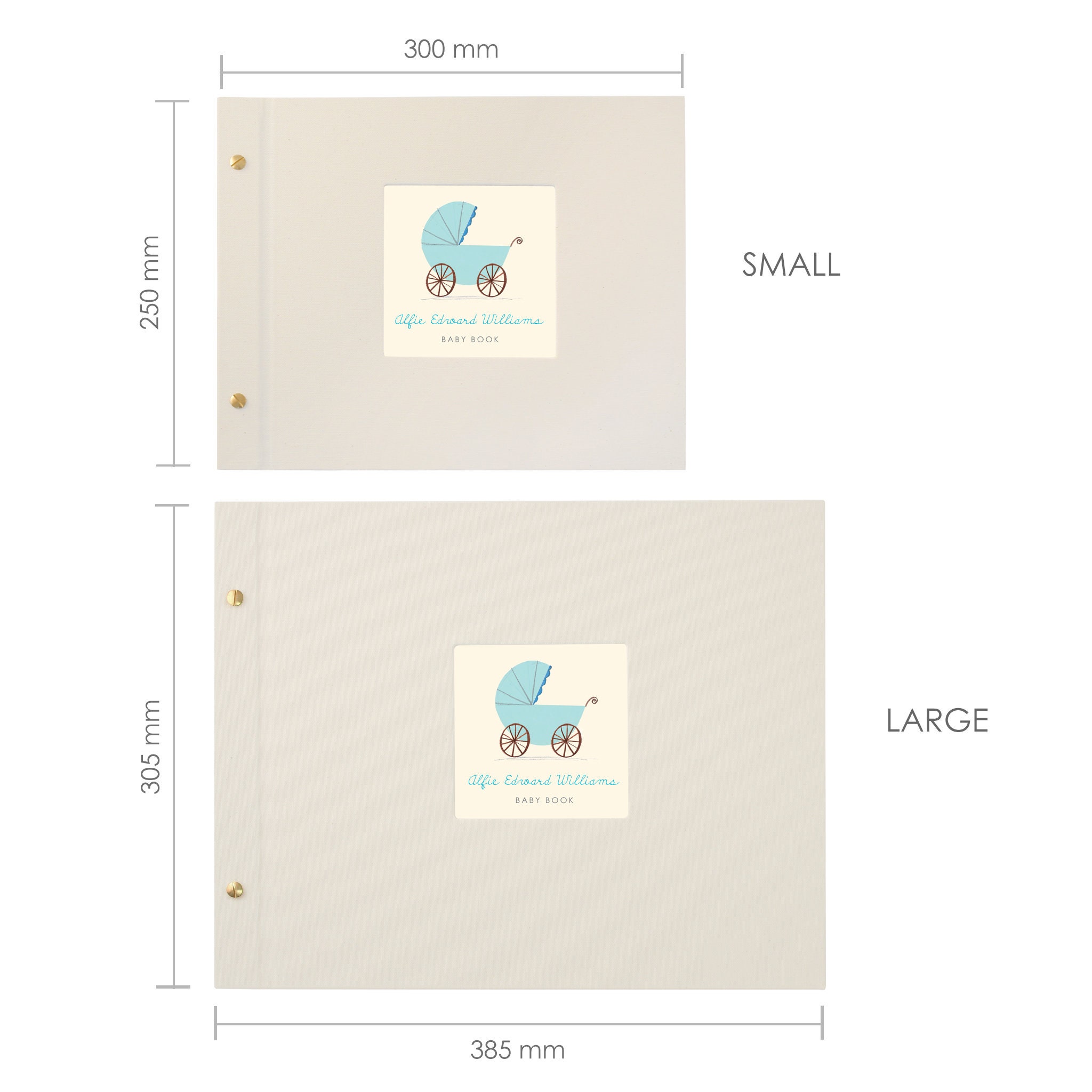 Personalised Baby Photo Album 4 designs available Etsy