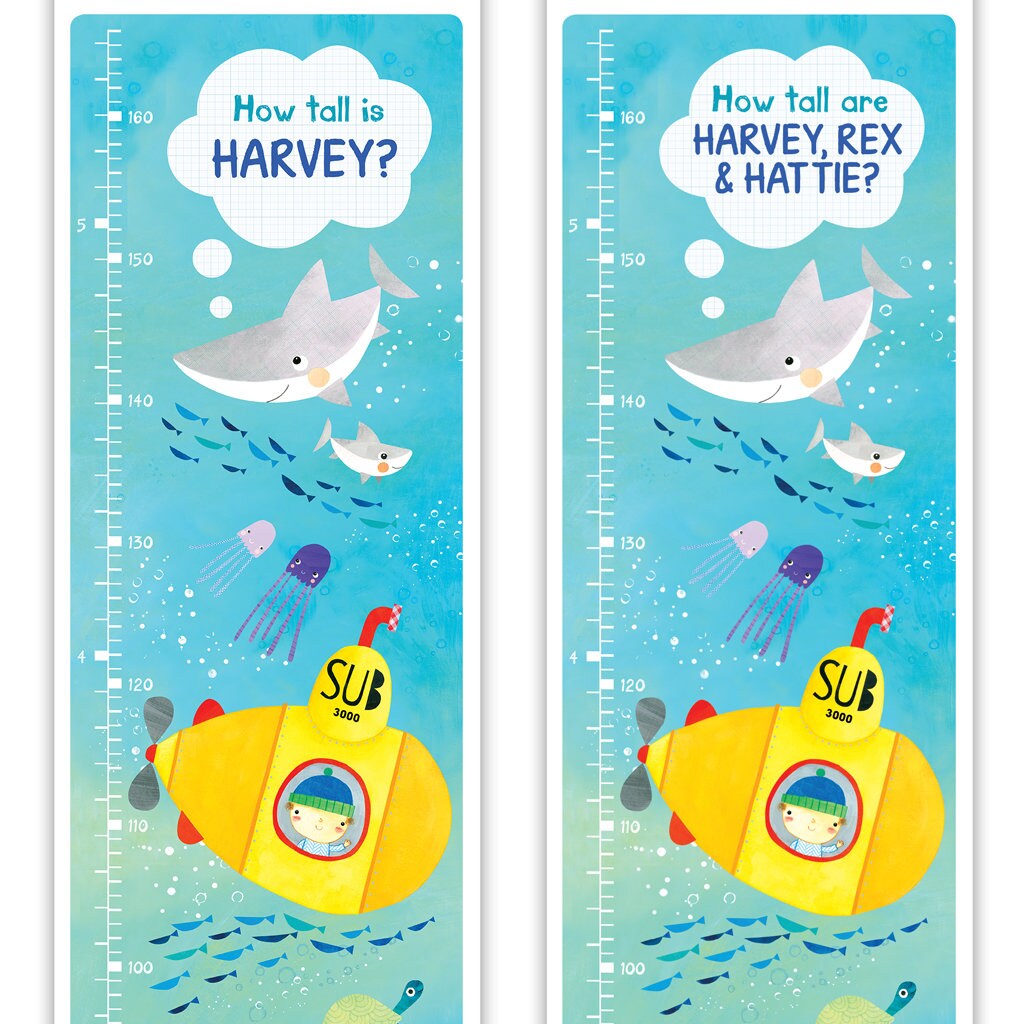 Personalised Submarine Height Chart Etsy