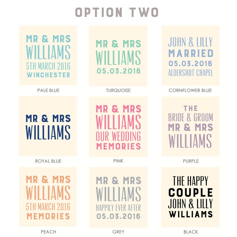 Personalised Family Typography Photo Album