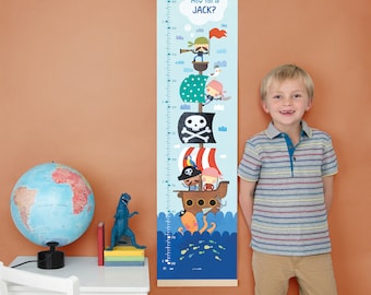 Personalised Pirate Height Chart