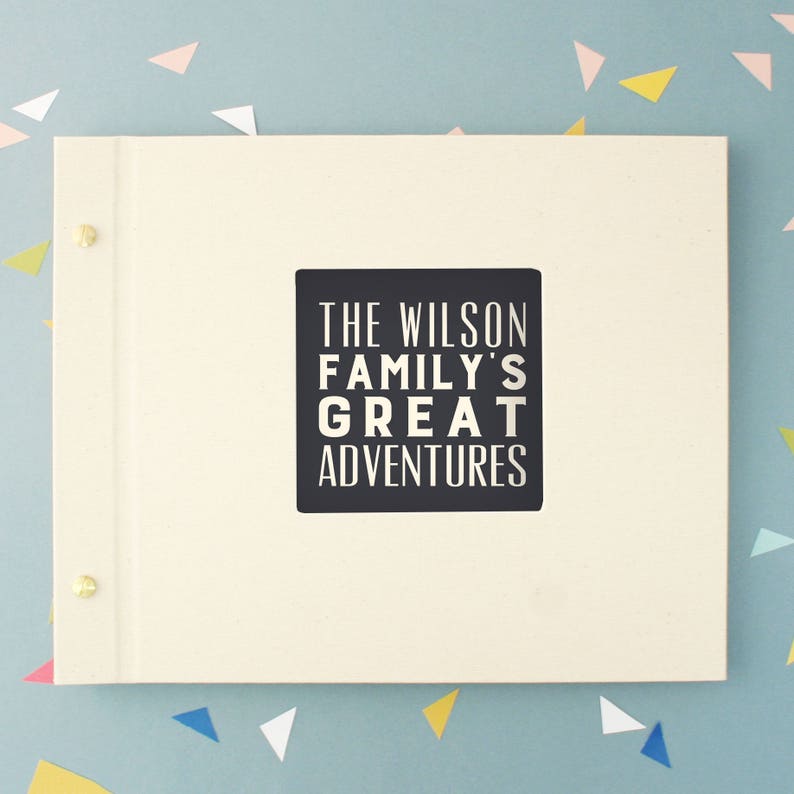 Personalised Family Typography Photo Album