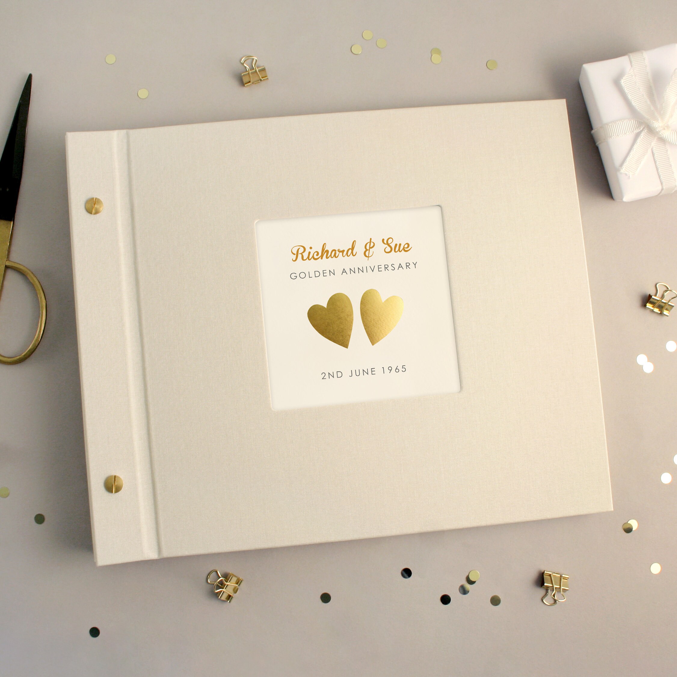 Álbum de fotos personalizado de las bodas de oro Etsy