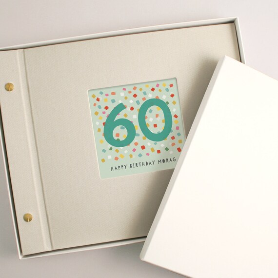 Personalised extra large photo album 60th birthday or any age? 360 6x4" photos 