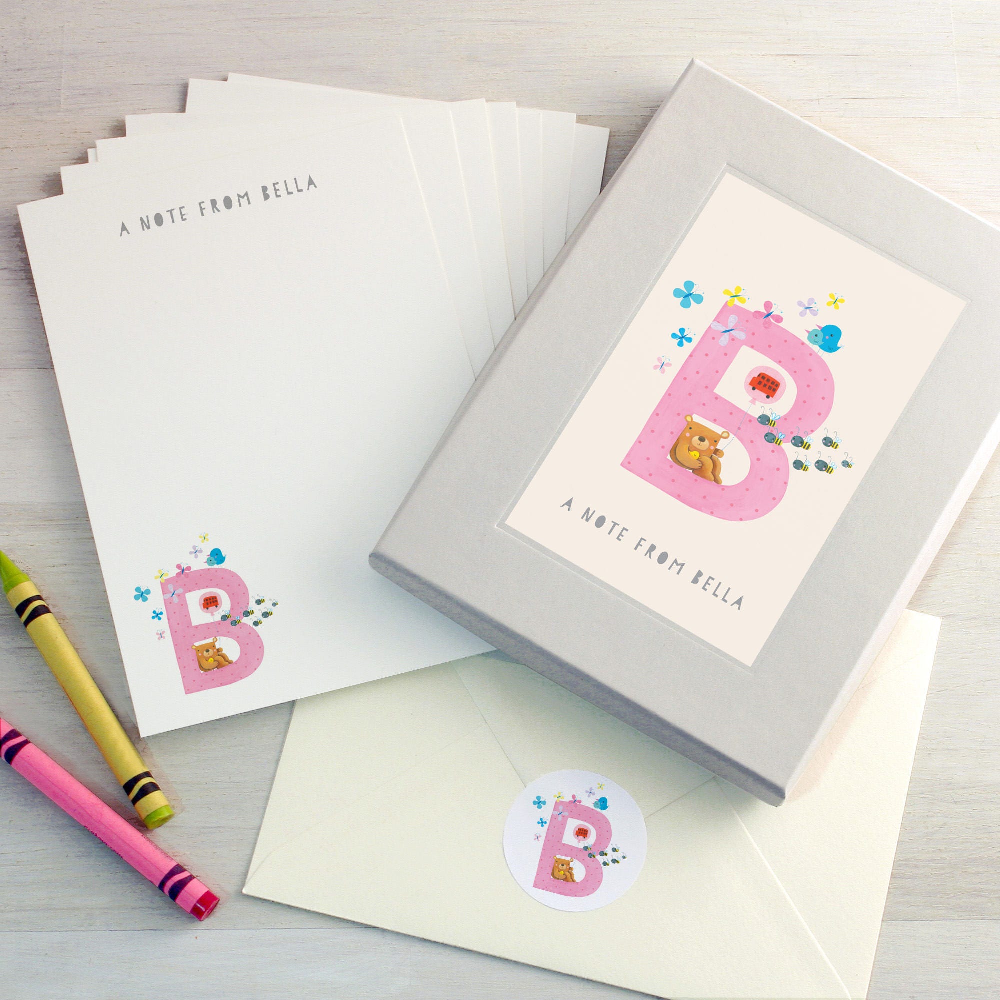 Personalised Alphabet Letter Writing Set Etsy