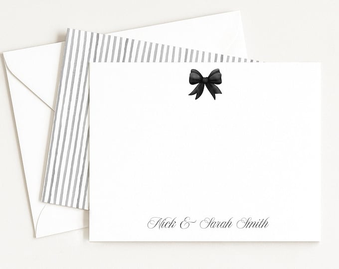 Personalized Note Card Set: Double Sided, Wedding Thank You Stationery