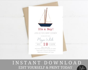 etsy nautical baby shower