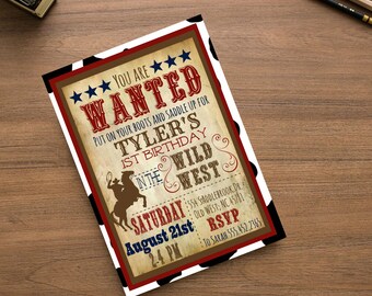 western theme invite etsy