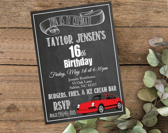 Porsche Invitation Etsy Porsche Invitation Etsy
