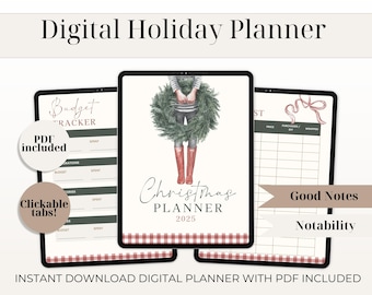 Christian Christmas Planner, Faith-Based Organizer (PDF)
