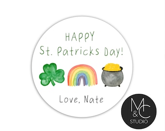 Pot o' Gold St Shamrock Patricks Day Scrapbooking Sticker Set Irish Pot o' Gold St Shamrock Patricks Day Scrapbooking Sticker Set Irish