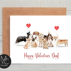 Dog Valentine Card, Pet Lover Card, personalized Pet Greeting Card, Folded  Card, Dog Lover, Valentine's Day Greeting Card, dog breed card