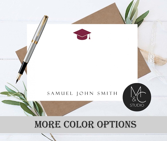 Amazon Com Big Dot Of Happiness Rose Gold Grad Shaped Thank You Cards Graduation Party Thank You Note Cards With Envelopes Set Of 12 Toys Games