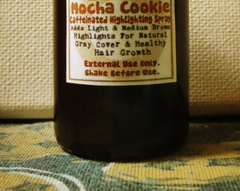 Mocha Cookie * Caffeinated highlighting spray *  Light brown, mocha, & golden herbal highlights