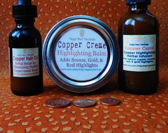 Lucky Penny Herbal Highlighting Set * For Copper, Bronze, Red, & Gold Highlights