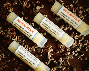 WONDERCUBE * WONDERSTICK * WUNDERBAR * Cocoa Butter lotion stick or lotion cube * 90 or 100% Pure Cocoa Butter Options