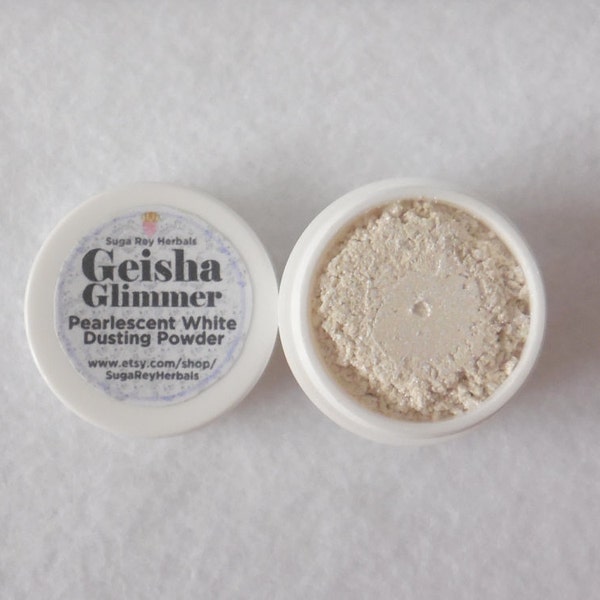 Geisha Glimmer Dusting Powder * Lustrous Pearlescent Powder * Vegan Perfecting Powder