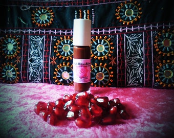 HighBlissKiss * Roll on Hibiscus Lip/Cheek Gloss & Stain * Pomegranate, Alkanet, Beet, and Elderberry
