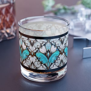 Bar Rocks Glas Old Hollywood Style 10 Unzen Art Deco Gatsby Barware Wohnkultur Blau Schwarz Retro Moderne Trinkglas