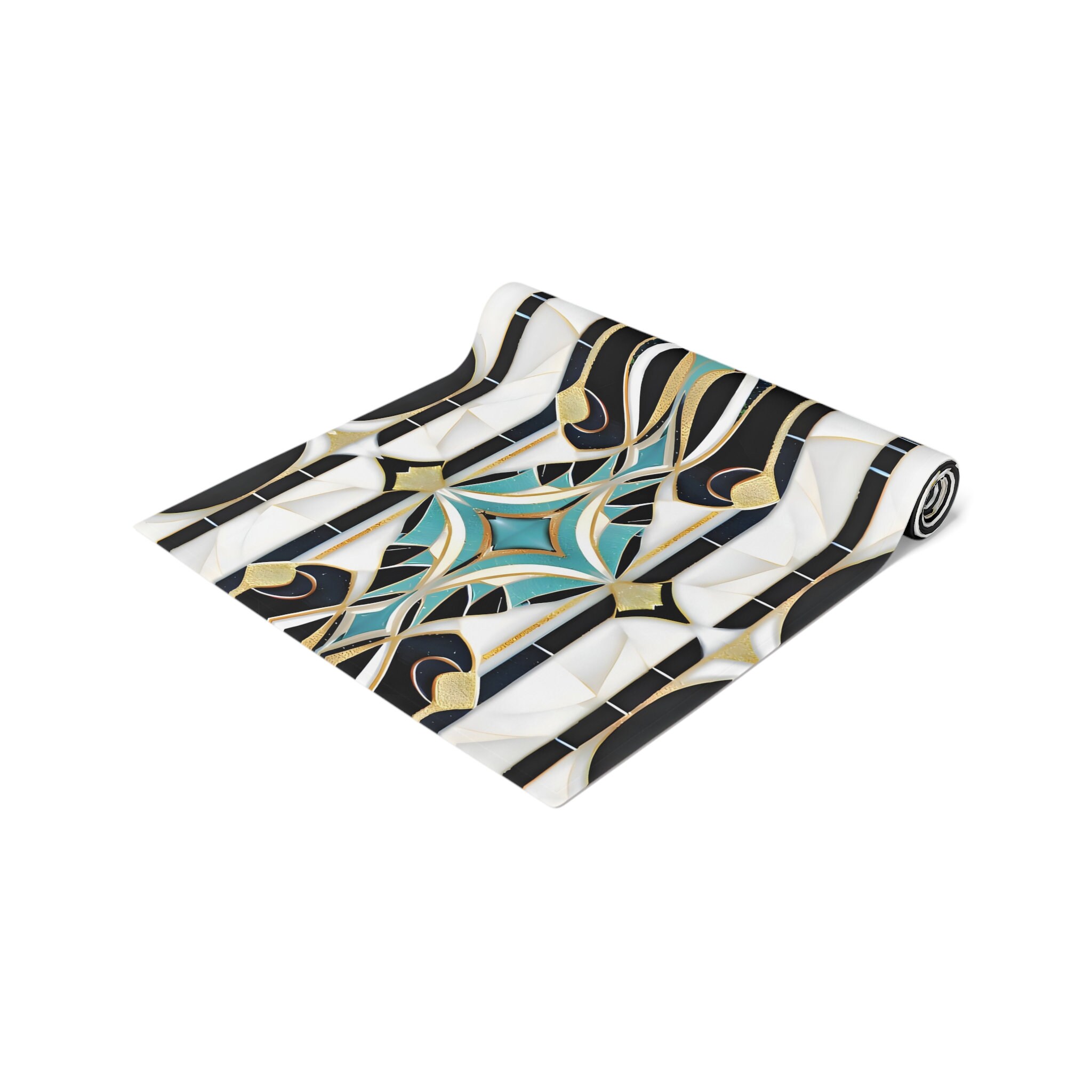 Copy of Table Runner Gold Black Gatsby Table Cloth Art Deco 1920s Style ...