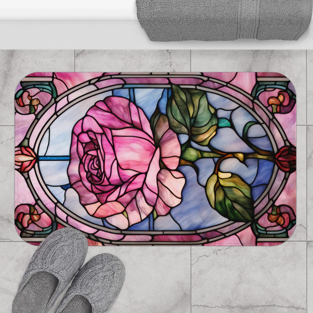 Pink Aesthetic Bath Mat