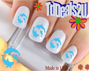 Designer Nail Stickers Miami Dolphins Nail Art Stickers & Water Decals - Set Of 43 Transfers For Manicures (A1326) Miami Dolphins Helmet Decals - Foto 10