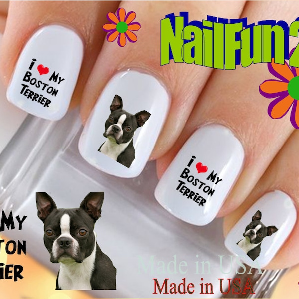 Boston Terrier Decal Etsy