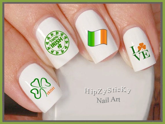 St Patrick's Day Nail Art Stickers 3d Self adhesive Shamrock - Temu