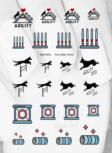 DOG BREED Nail Decals 