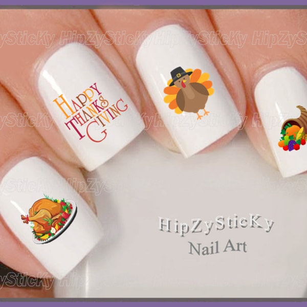 Thanksgiving Nails - Etsy