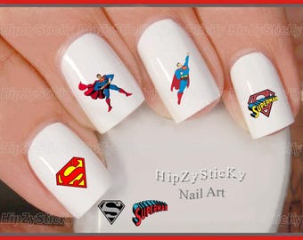 Calcomanías de uñas con diseño de personaje, capa de máscara de hombre súper voladora, juego de arte de uñas al agua, calcomanías de transferencia, pegatinas para manicura, accesorios de uñas, salón