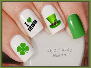 Orecchini A Cappello Di Folletto Per Il St. Patrick's Day - Verde Glitterato Con Quadrifoglio - Divertenti E Irresistibili