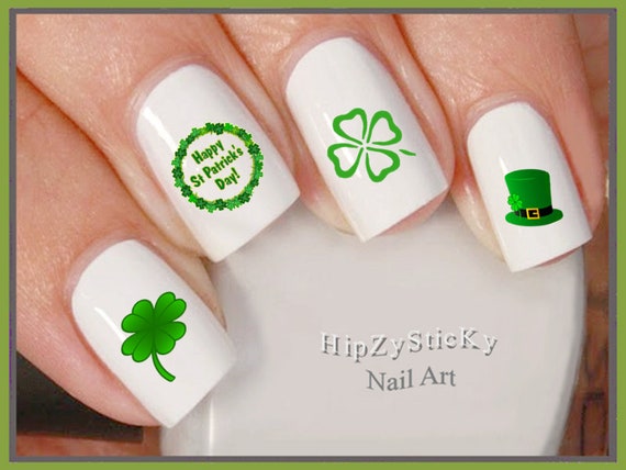 St. Patrick's Day Nails - Green Nail Art Ideas