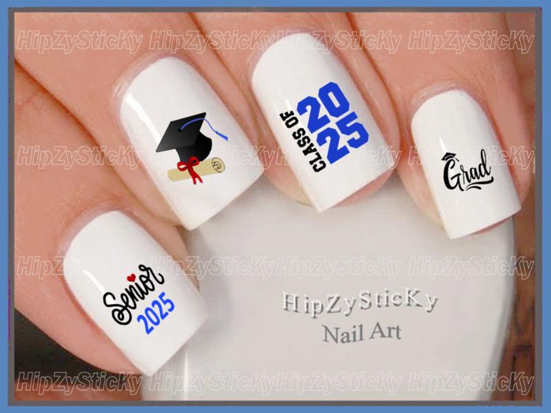 Fresh Light Blue Stamping Nails 2025