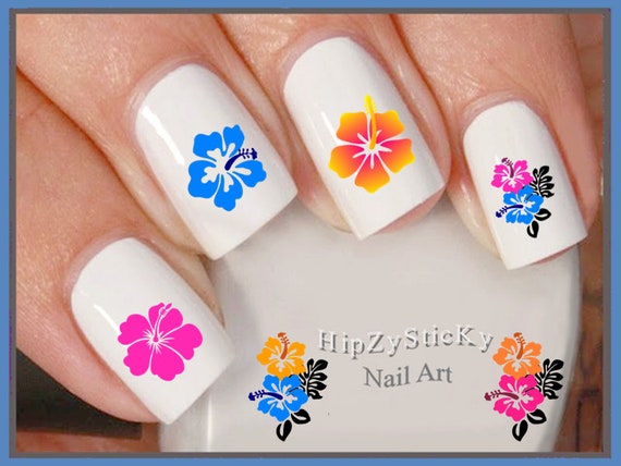 Share 60+ hibiscus nail art best