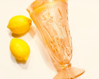 Carnival Glass Vase Marigold Orange