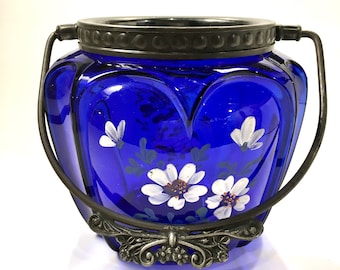 Cobalt Blue Lantern Vintage