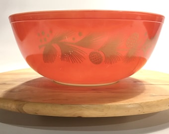 Vintage Pyrex Bowl Golden Leaf