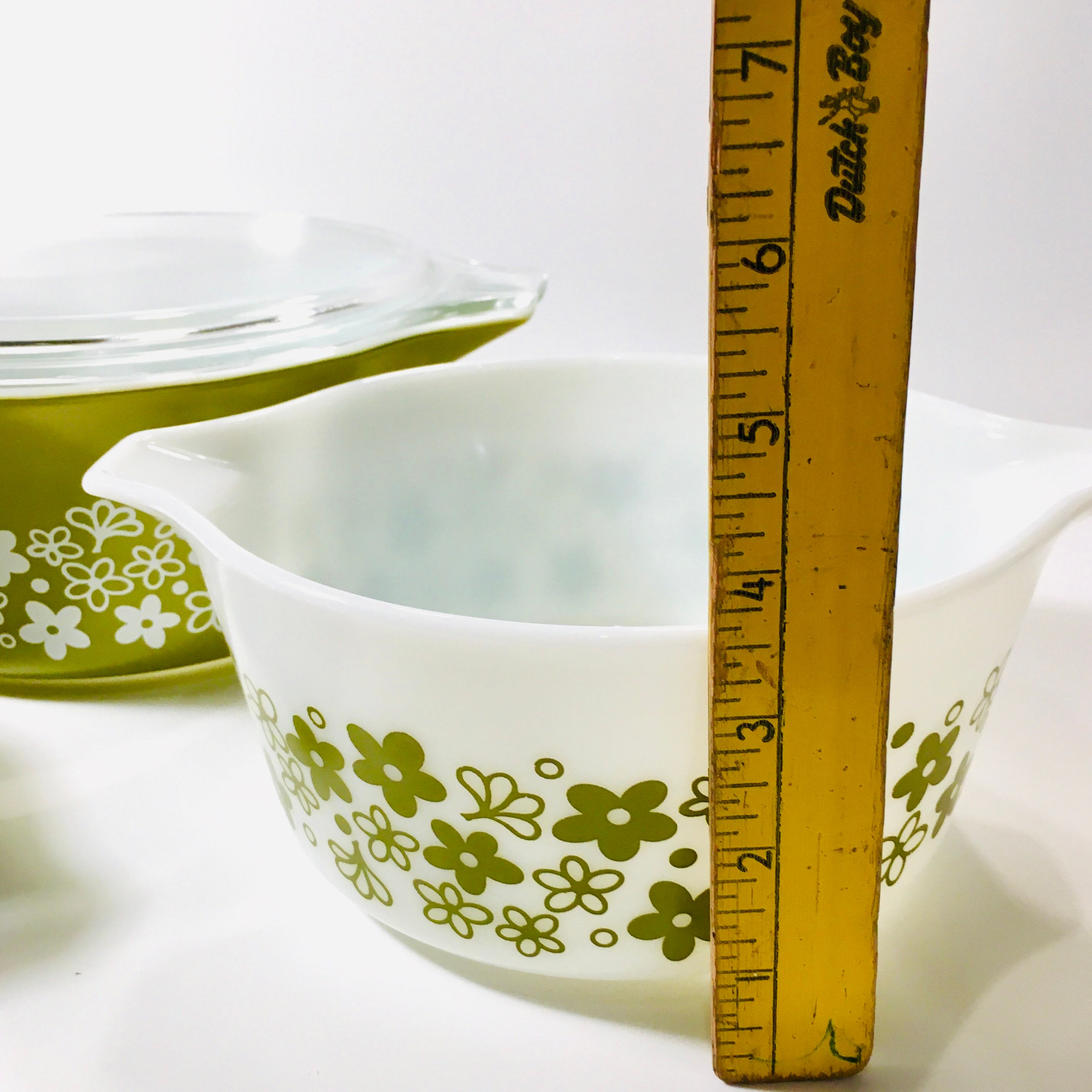 Crazy Daisy Pyrex Casserole Dishes Set of 3 Etsy