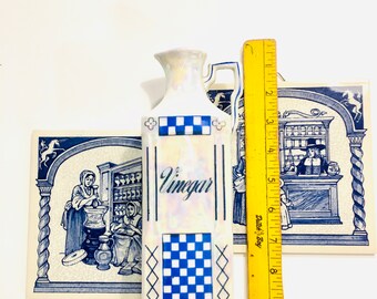 Delft Vinegar Bottle Vintage Victoria China