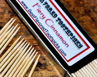 Cinnamon Toothpicks - Boyfriend Gift, Gift for Him, Gifts Men, Gift for boyfriend gifts for him, Christmas or Birthdays, Stocking Stuffer