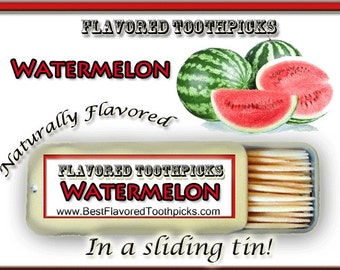 Watermelon Flavored Toothpicks - 70+ Flavors! Watermelon Party, Red, Thank You Gift, Unique Thank You Gift, Wedding, Baby Shower, Teacher