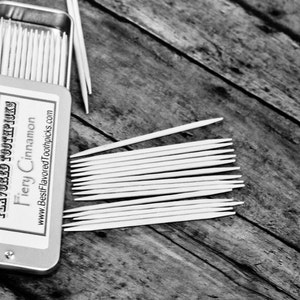 Cinnamon Flavored Toothpicks - Stocking Stuffers, Men, Women, Him, Her, Girl, Boy, Man, Woman, Christmas, Dad, Friends, Mom, Brother, Sister