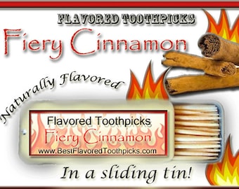 Stocking Stuffers For Man - Cinnamon Flavored Toothpicks - Unique For Him, Gifts For Men, Man Stocking Stuffer, Christmas Stocking Filler