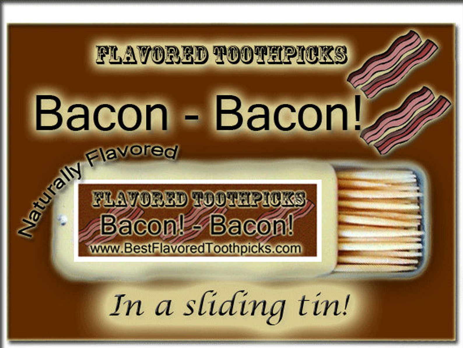 Bacon Flavored Toothpicks Gift for Women, Gift Idea, Bridesmaid Gift